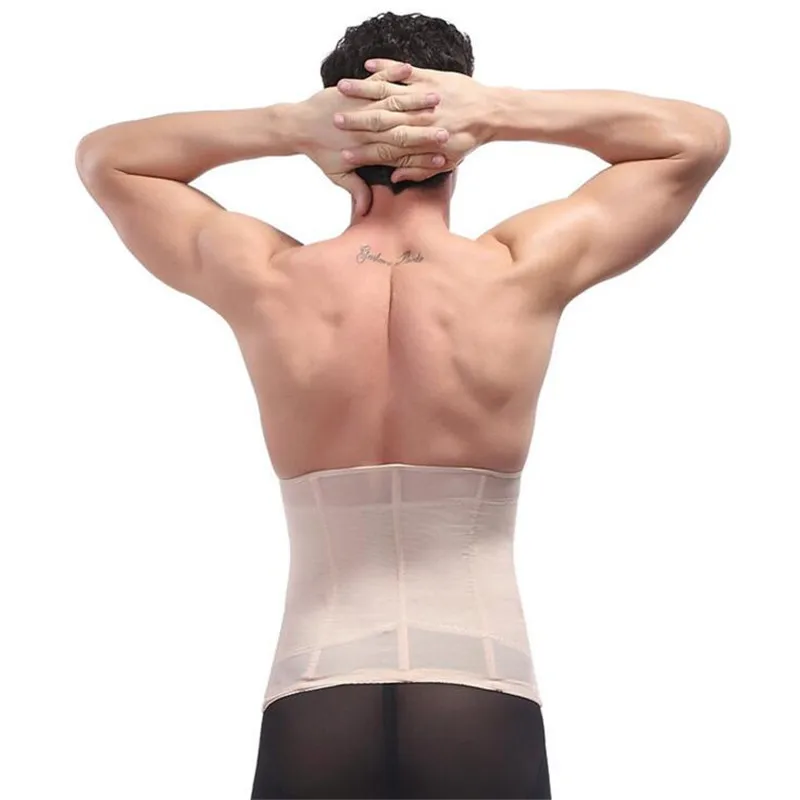 Мужской тренажер для талии стальной костяной жилет формирователь тела пояс