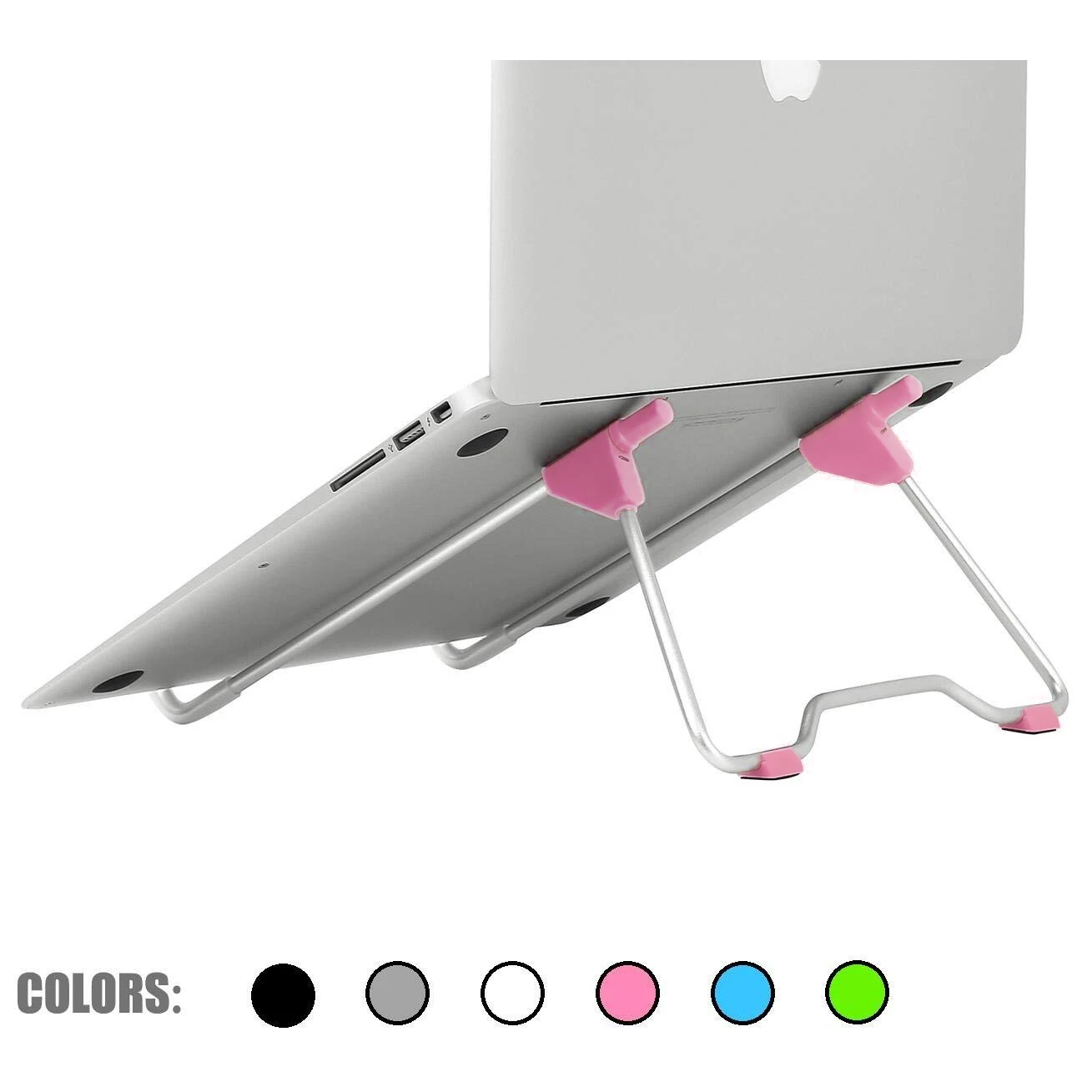 Розовый Подставка для ноутбука для Macbook Air Pro 13 15 lenovo ASUS Tablet PC держатель настольный Металлический Стальной многоугольный нескользящий портативный - Цвет: Розовый