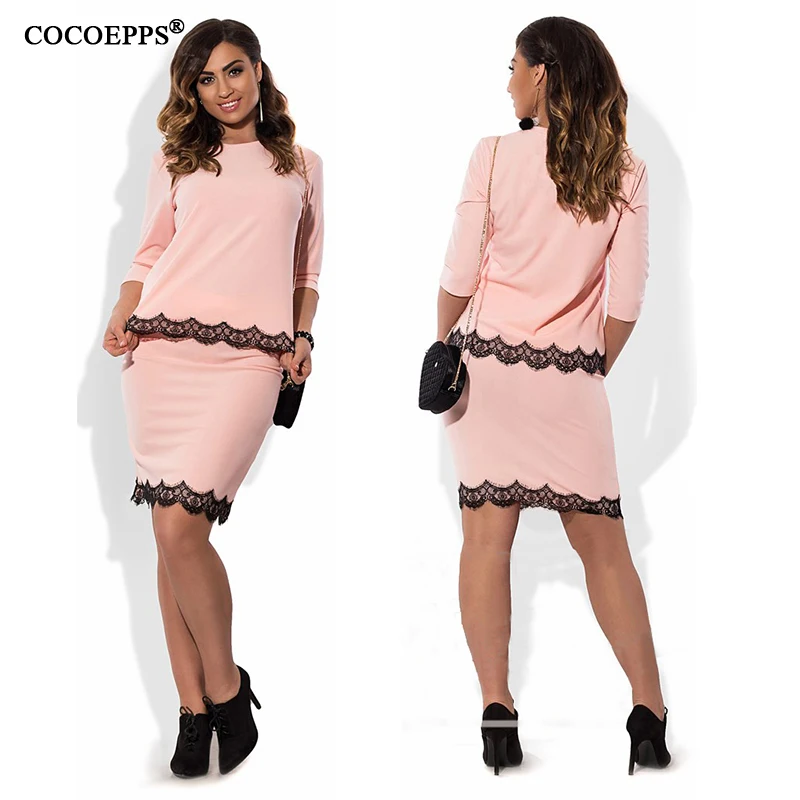 Элегантный сексуальный кружевной комплект из 2 предметов женские платья