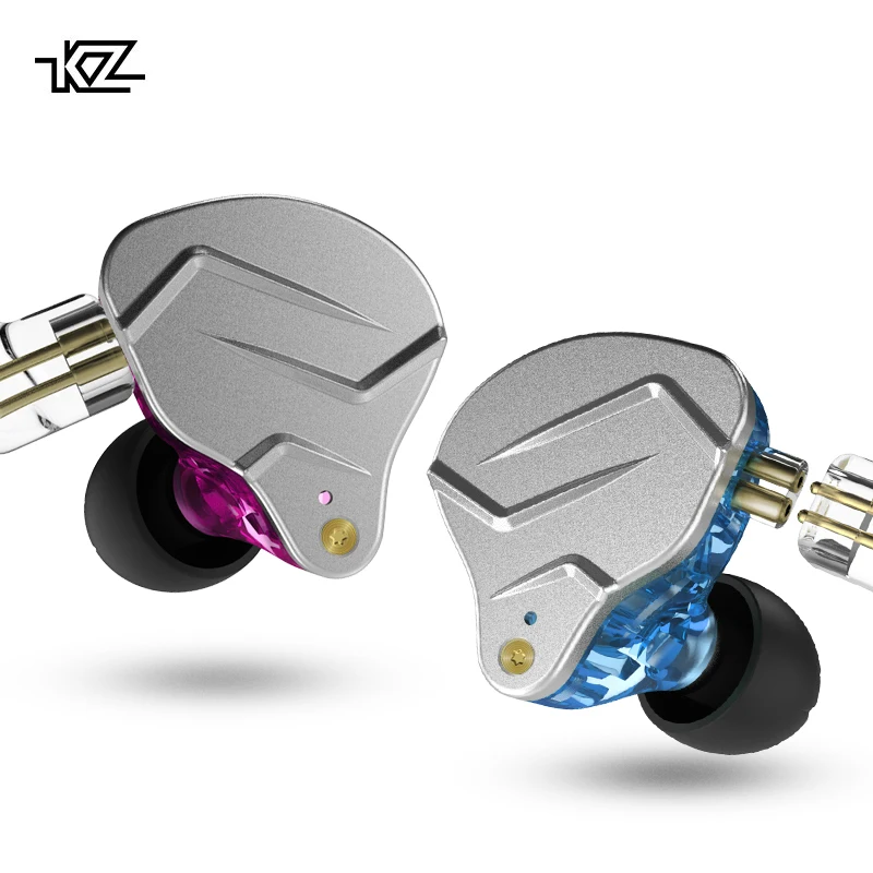 KZ ZSN Pro 1BA + 1DD Гибридный HIFI бас металлические наушники капли в ухо мониторные