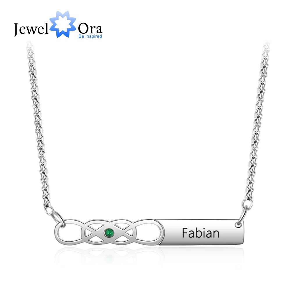 Женский кулон из нержавеющей стали с гравировкой на заказ (JewelOra