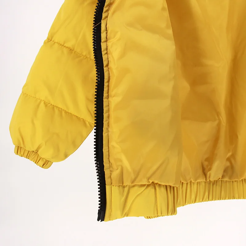 Abreeze/осень зима детские пуховики и парки новая теплая верхняя одежда желтого