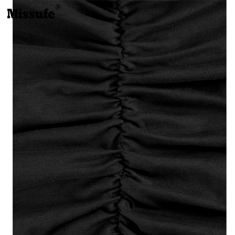 Missufe/облегающее платье-футболка женское летнее платье с круглым вырезом