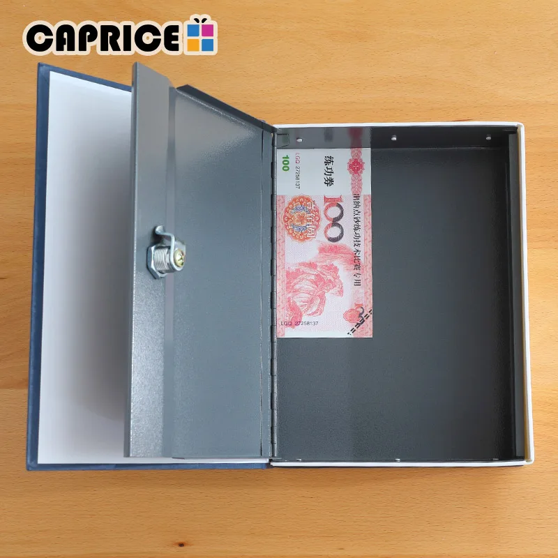 Large Book Safe Money Box Coin Bank Saving Deposit Hidden Piggy Keylock Password Metal Home Decoration Accessories SB-S | Дом и сад