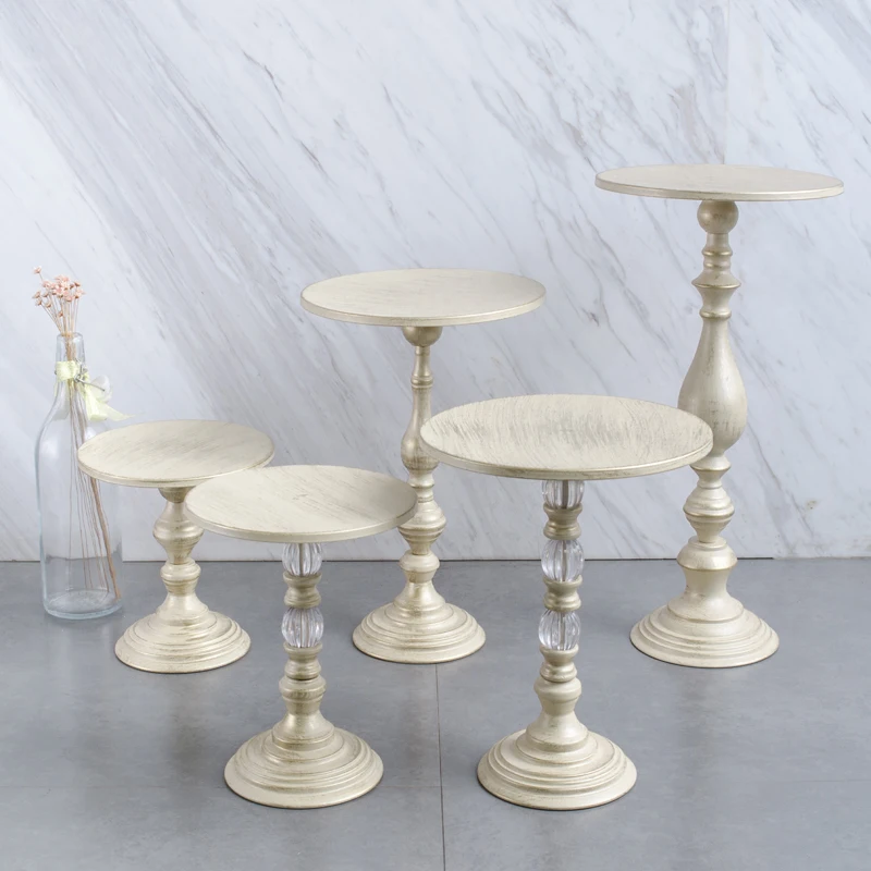 Подставки для тортов цвета шампанского свадьбы дня рождения вечеринки тарелки