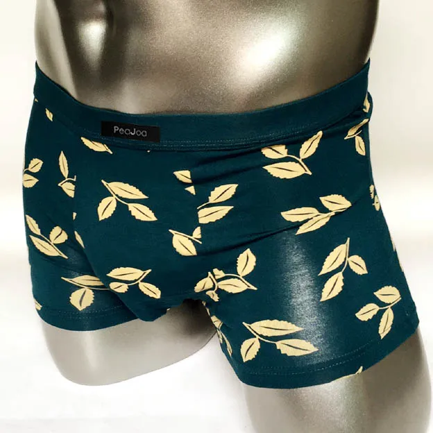 Высококачественные хлопковые мужские боксеры нижнее белье с золотым принтом