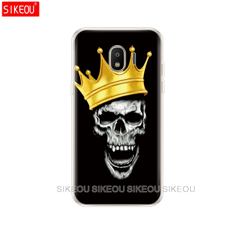 Силиконовый чехол для телефона Samsung Galaxy J3 J5 J7 2017 J330 J530 J730 PRO j2 2018 Череп Скелет