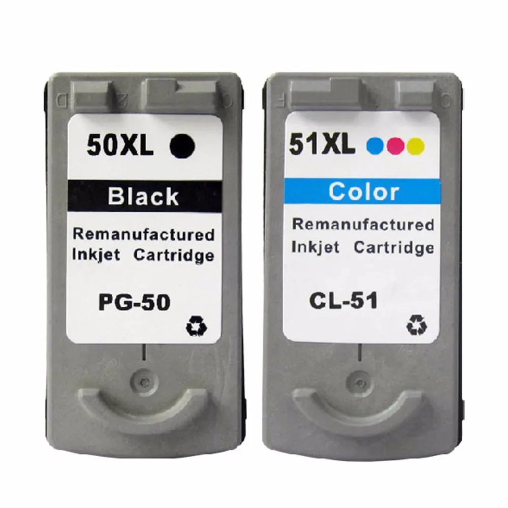 Восстановленные картриджи картридж для Canon PG 50 PG50 CL 51 CL51 Pixma iP2200 MX308 MX318 факс JX200