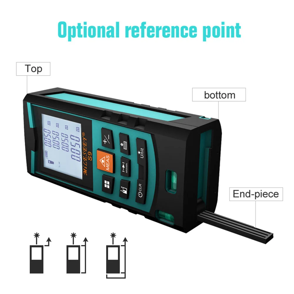 Лазерный телеметрическое лазерная рулетка электронная лента измерения лазерный дальномер S9 40 м лазерный измеритель синий