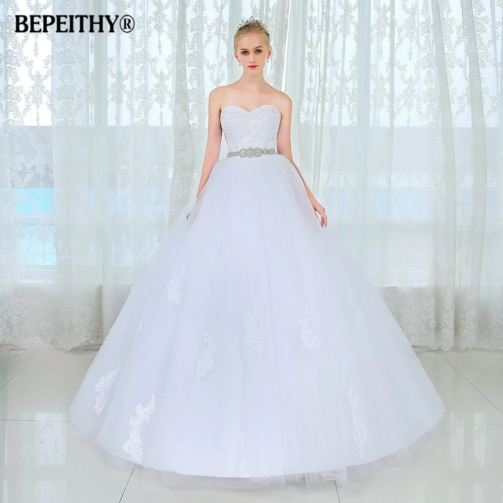 Vestido De Novia кружевное винтажное свадебное платье с поясом размера плюс со шлейфом без рукавов Свадебные платья Robe De Mariage