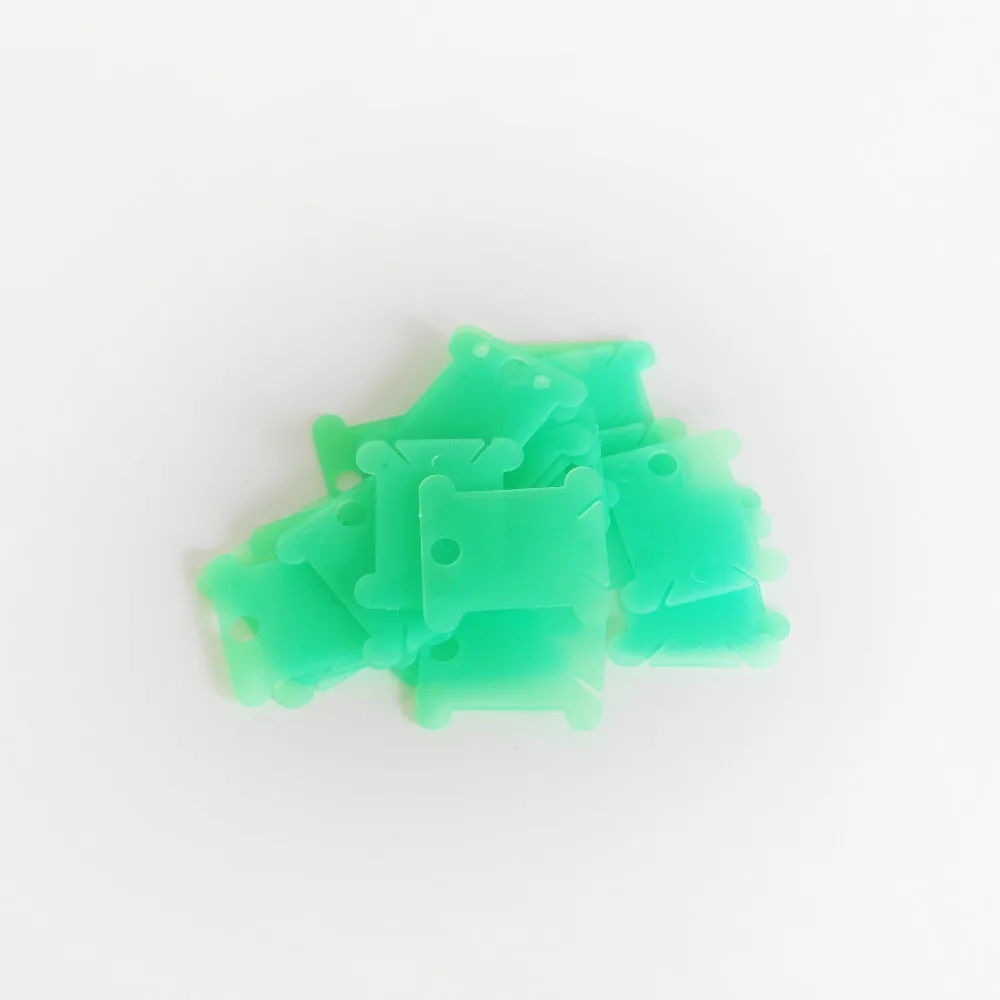 Пластиковые шпульки для вышивки mo 4 цвета органайзер хлопковой нитью 20