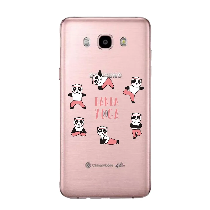 Fox Soft Clear TPU Phone Case For Samsung J3 J5 J7 S6 S7 S8 note8 A3 A5 C7 J2prime Dog Panda Cat Printed Bag Cover Free Shipping | Мобильные