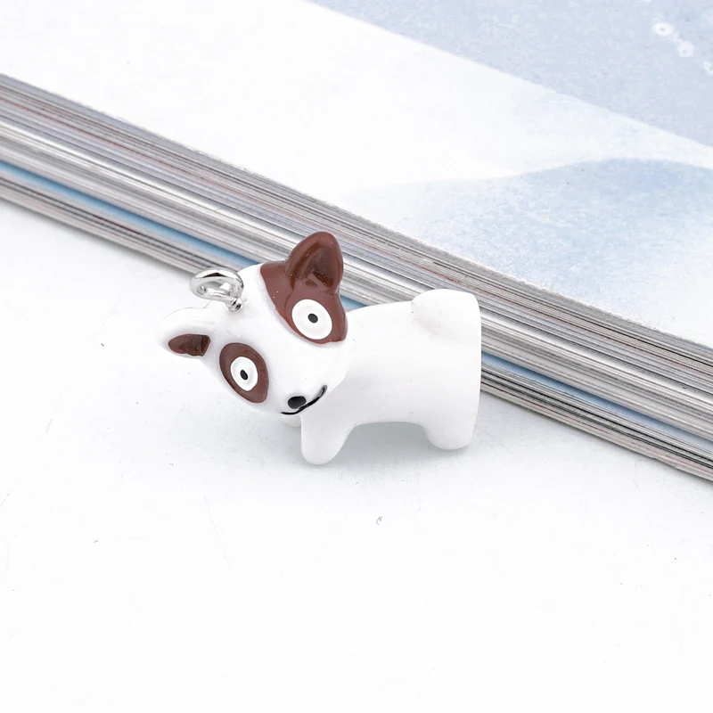 2 шт Kawaii Smile Cat Dog эмалированные полимерные амулеты Diy фурнитура для изготовления ювелирных изделий брелок ожерелье Подвески Bedels Decoratio