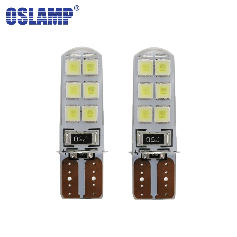 Oslamp T10 192 W5W Автомобильный светодиодный светильник лампы 2835 Чип белый цвет зазор