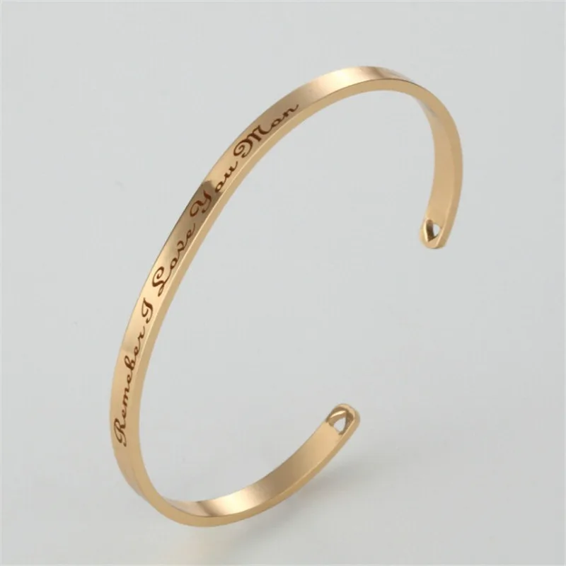 2 шт. браслет из нержавеющей стали с гравировкой Я тебя люблю|Браслеты| |