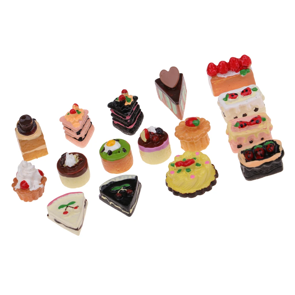 16 шт Ассорти вкусы шоколадного варенья торты фруктовый торт кукольный домик