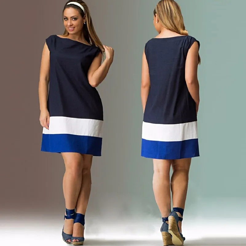 Платье женское повседневное без рукавов 6XL Пляжное 5XL|vestidos plus|dress vestidoswomen dress 6xl |