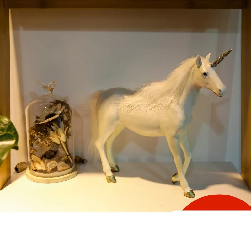 1 шт. элегантный Декор для дома статуя единорога аксессуар стола рождественский