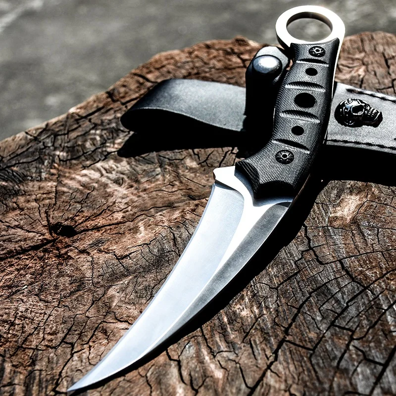 Voltron портативный тактический наружный karambit, самообороны военный вышедший нож ножи, один Киль острый Походный нож