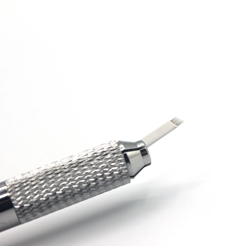 50 шт. 3D Полу Постоянный бровей Вышивка татуировки Шпильки/Иглы для линии 7 Булавки