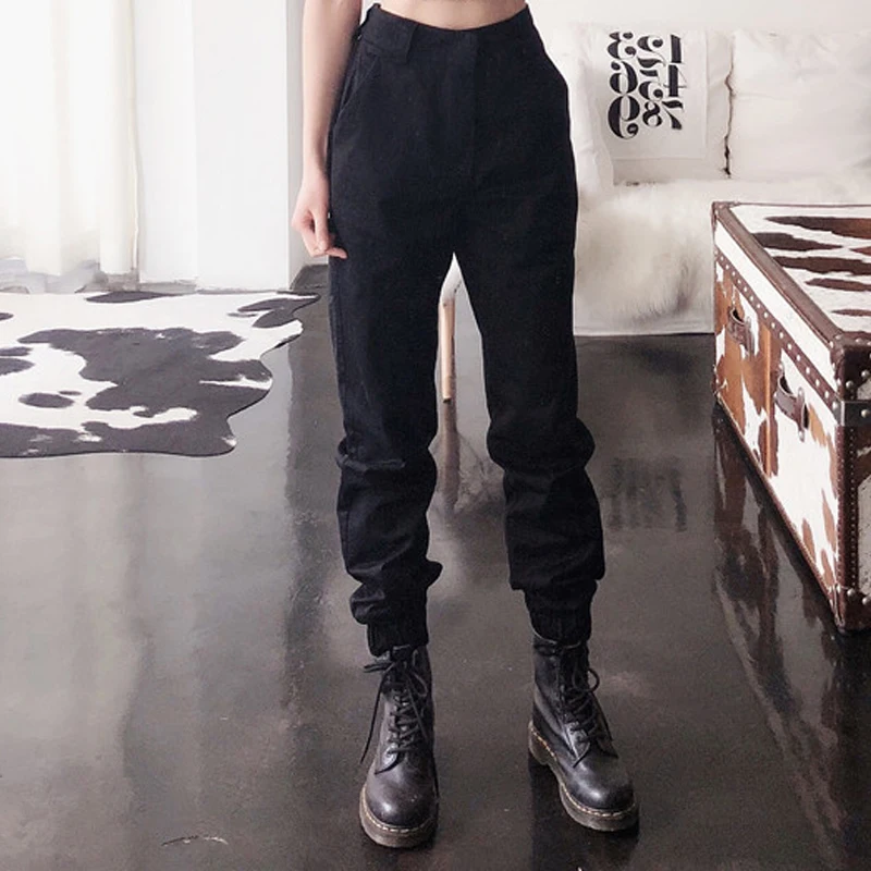 Женские повседневные шаровары с высокой талией Эластичные Обтягивающие Брюки