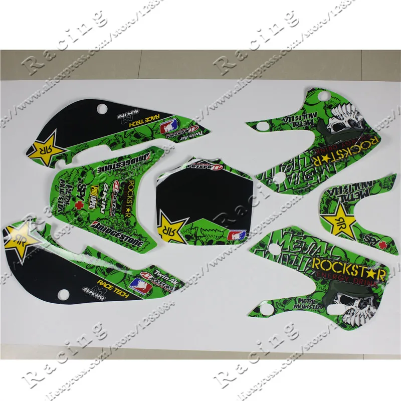 Наклейки 3M графические для 02 08 KLX110 KX65 DRZ110 велосипед внедорожник Мотокросс 3|3m
