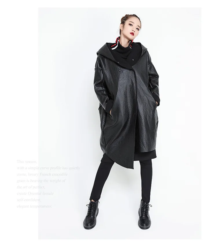 Max LuLu корейская мода женская зимняя уличная одежда женская куртка из искусственной кожи с капюшоном Длинная ветровка Женская Шуба размера плюс