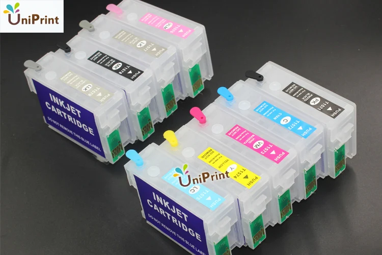 Пустые перезаправляемые картриджи R3000 для Epson с чипами ARC T1571 T1572 T1573 T1574 T1575 T1576 T1577