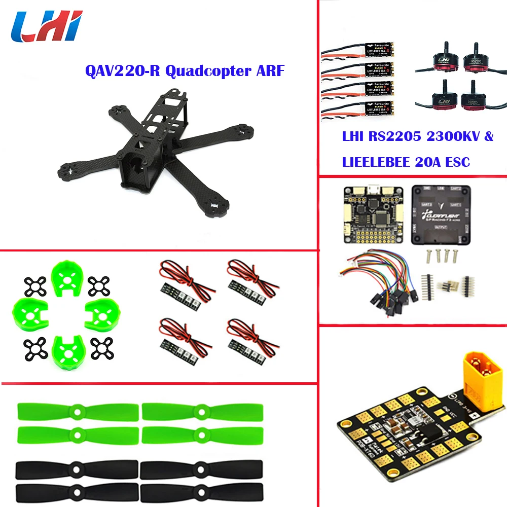 квадрокоптер PK rc самолет Углеродного волокна DIY мини drone quadrotor 220 мм quadcopter рамка