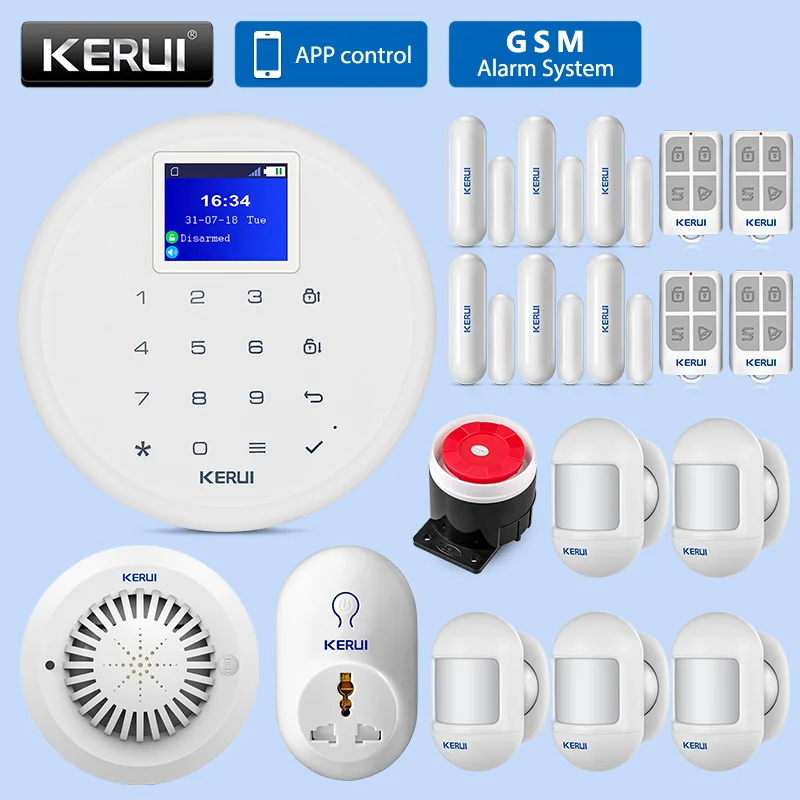 Mini PIR Sensor Kit KERUI G17 беспроводной мини детектор движений DIY Kit Домашний GSM SMS Охранная сигнализация Система IOS Android приложение дистанционное управление - Цвет: Mini PIR Sensor Kit