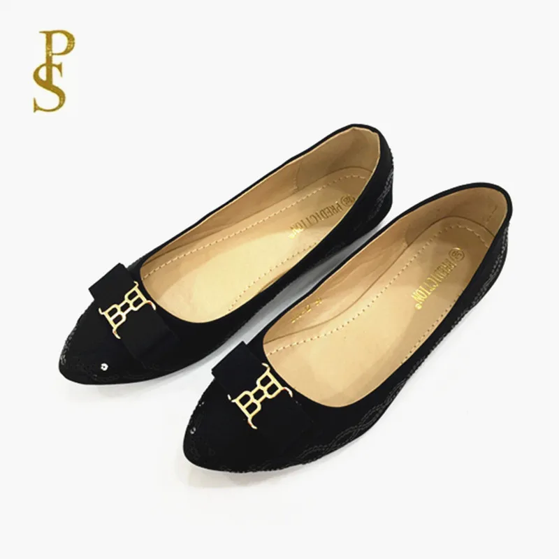 Shoes with bows Lace flat shoes for women autumn | Обувь