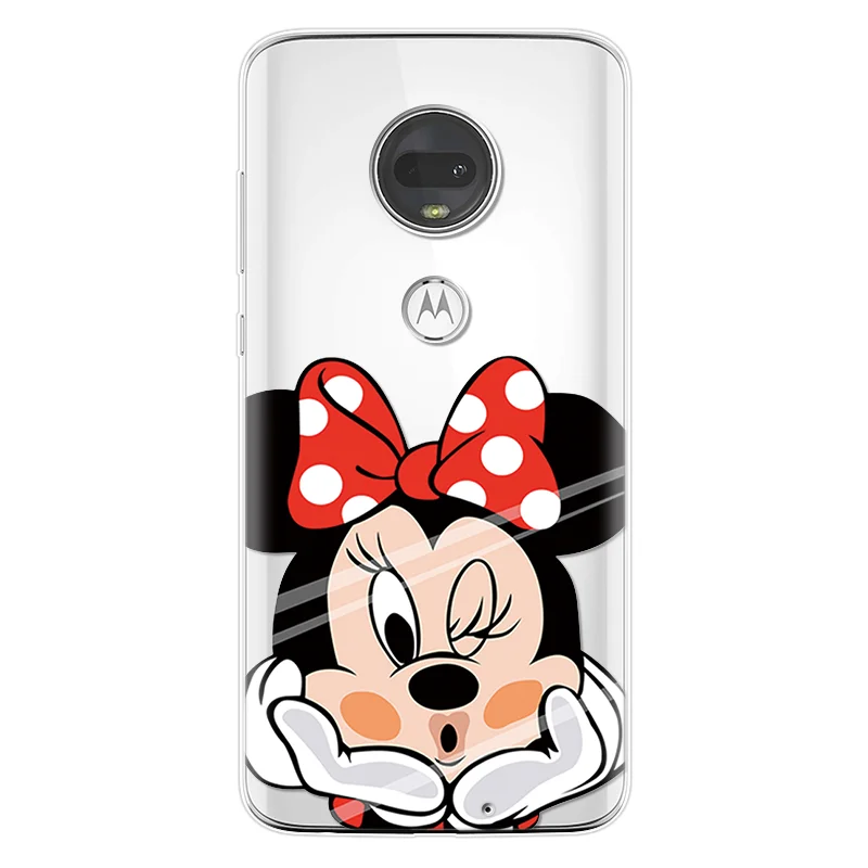 mini Мягкие Мультяшные из ТПУ чехол для Motorola Moto One C M E4 E5 EU G3 G4 G5 G5S G6 Plus G7 power X4 X style Z Z2 Z3 Play Go Case Fundas - Цвет: mini
