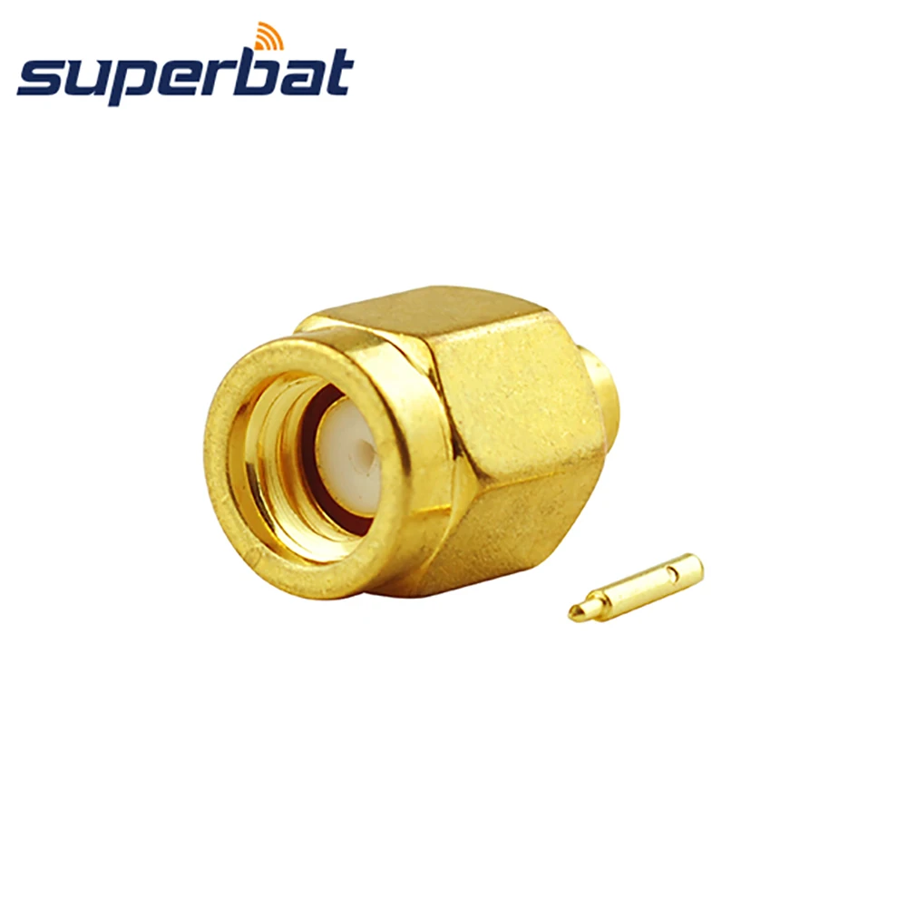 Superbat SSMA разъем под пайку pin RF коаксиальный для RG405 Полужесткий кабель.