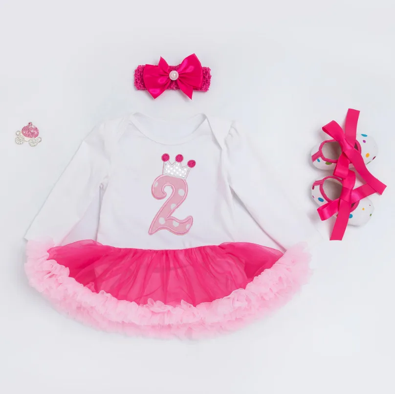 3 piece set Для новорожденных; костюмы для вечеринки в честь Дня Рождения одежда из хлопка для маленьких девочек; комбинезон; комплект из 3 предметов, Костюмы наборы костюмы принцессы кружевные платья для детей - Цвет: 3 piece set