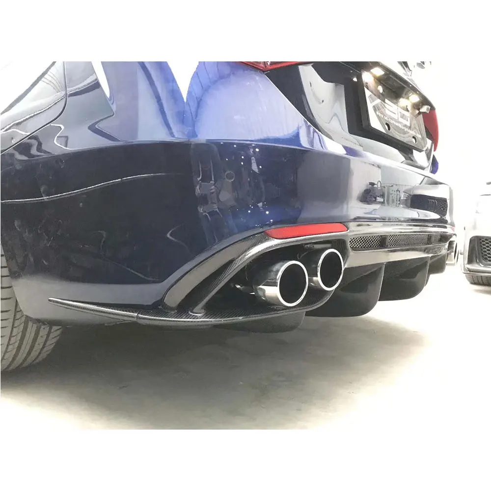 Углеродного волокна задний бампер диффузор спойлер бампера для Alfa Romeo Giulia комплект кузов