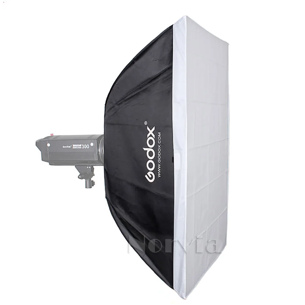 2x софтбокс Godox 2" x 40" 70x100 см, софтбокс с креплением Bowens для студийной фотосъемки, стробоскопический светильник для камеры