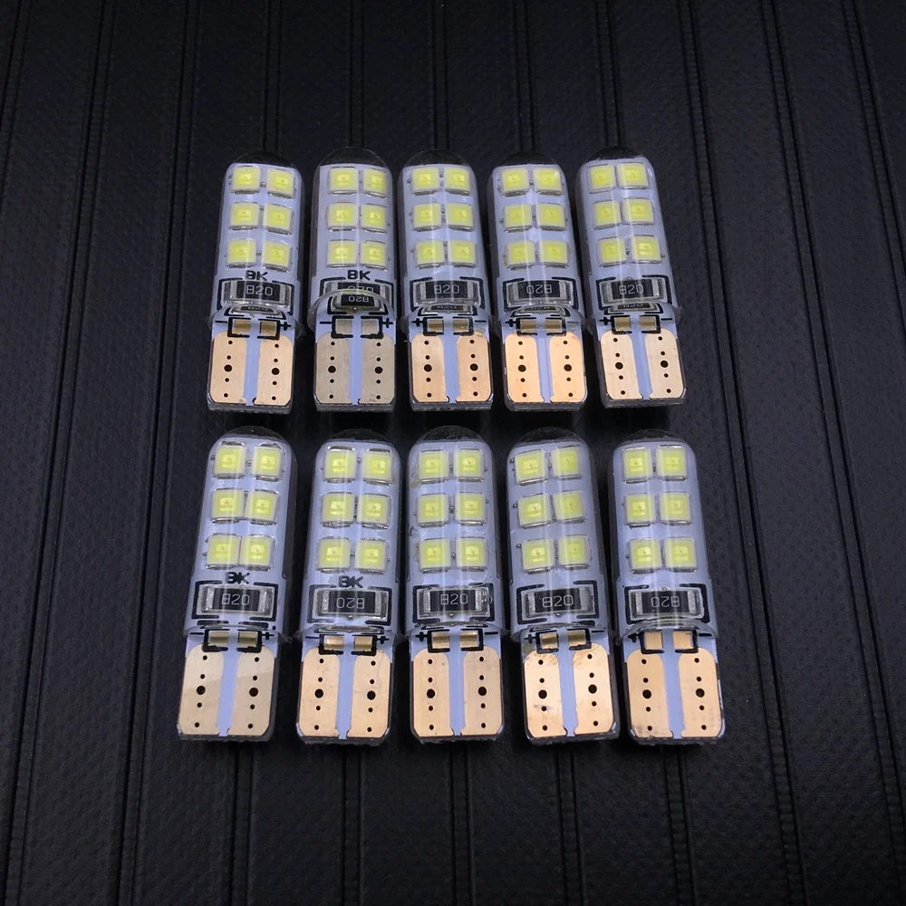 Автомобильный T10 W5W 2835 12SMD Canbus безошибочный габаритный боковой маркер
