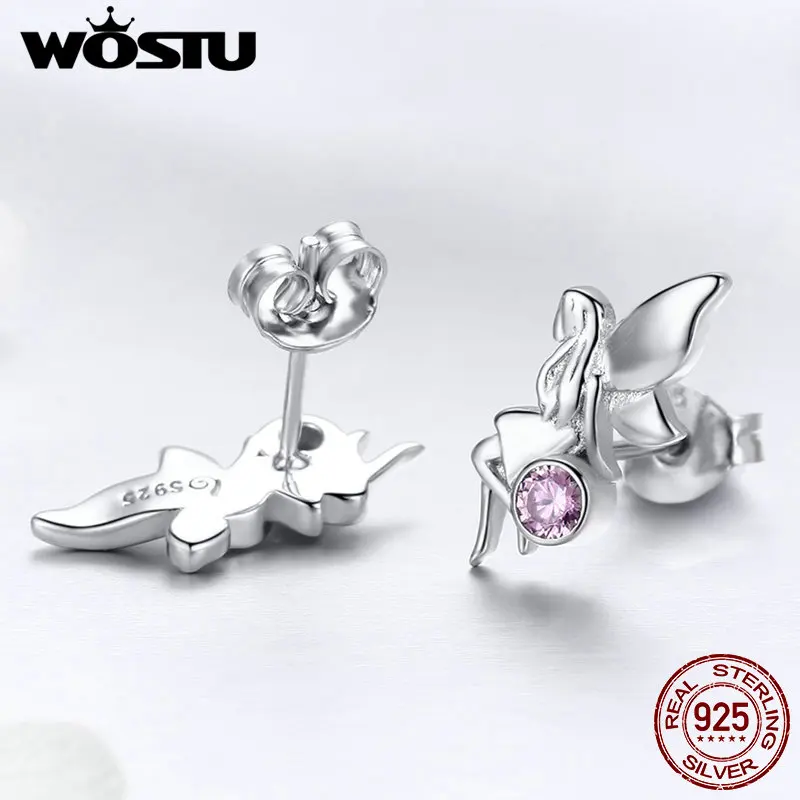 Женские серьги гвоздики из серебра 925 пробы с фианитом|Серьги-гвоздики| |