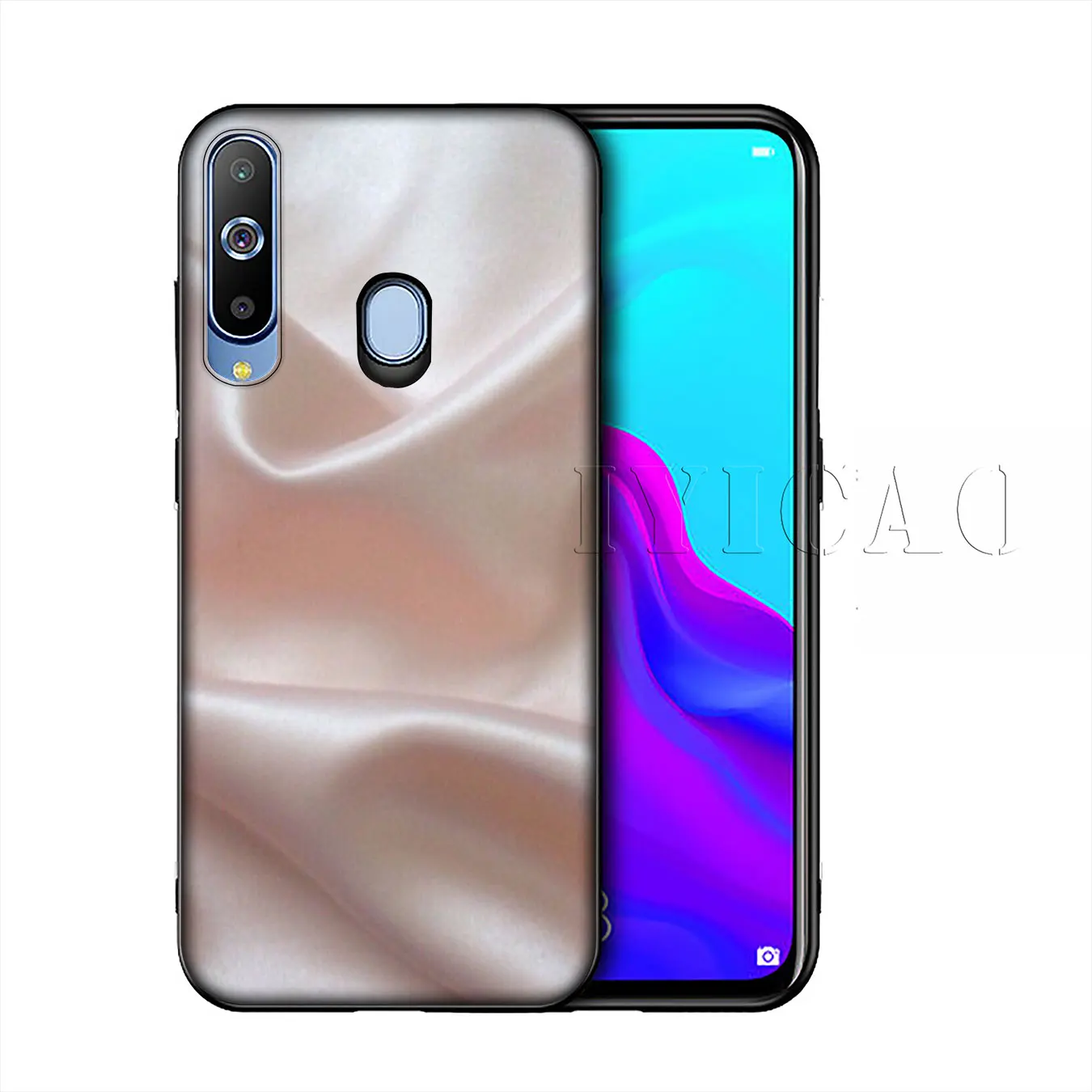 Пастельный Металлический Мягкий силиконовый чехол IYICAO для Samsung Galaxy A10 A30 A40 A50 A70 M10