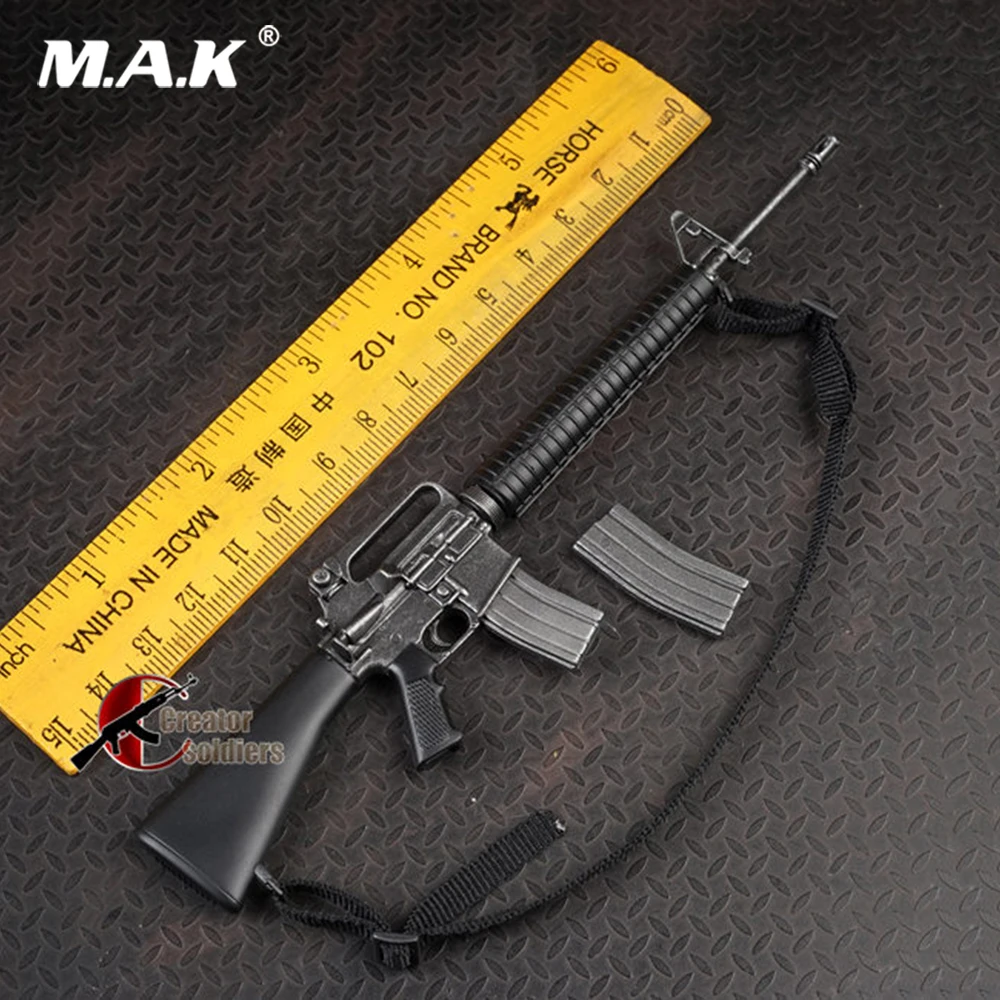1/6 масштаб оружие Модель черный армии США M16 модель винтовки пистолет-распылитель