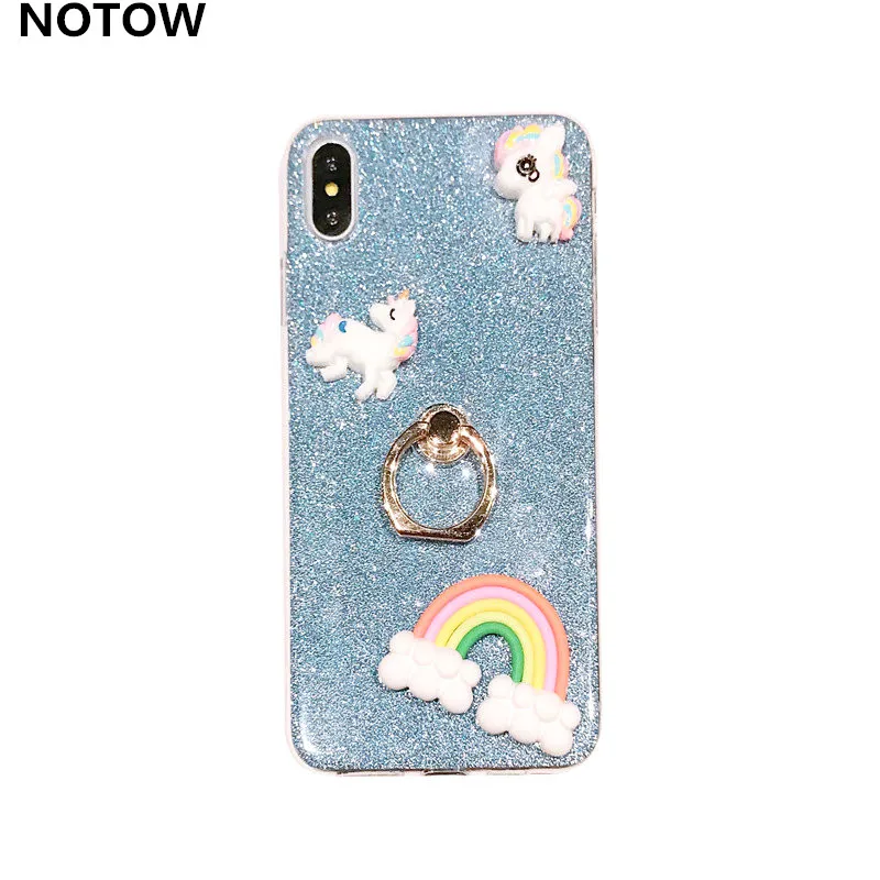 Чехол для телефона NOTOW flash с единорогом мягкий чехол из ТПУ задняя сторона