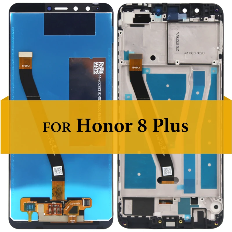 Для Huawei Honor 8 Plus ЖК-дисплей с рамкой 5 93 ''черно-белый без битых пикселей Pantalla