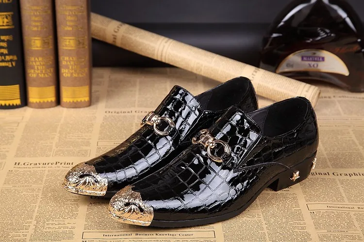 

Italian Style Genuine Leather Shoes Mens Fashion Brand Design Oxfords Business Casual Dress Shoes for men Flats Hombre Sapatos
