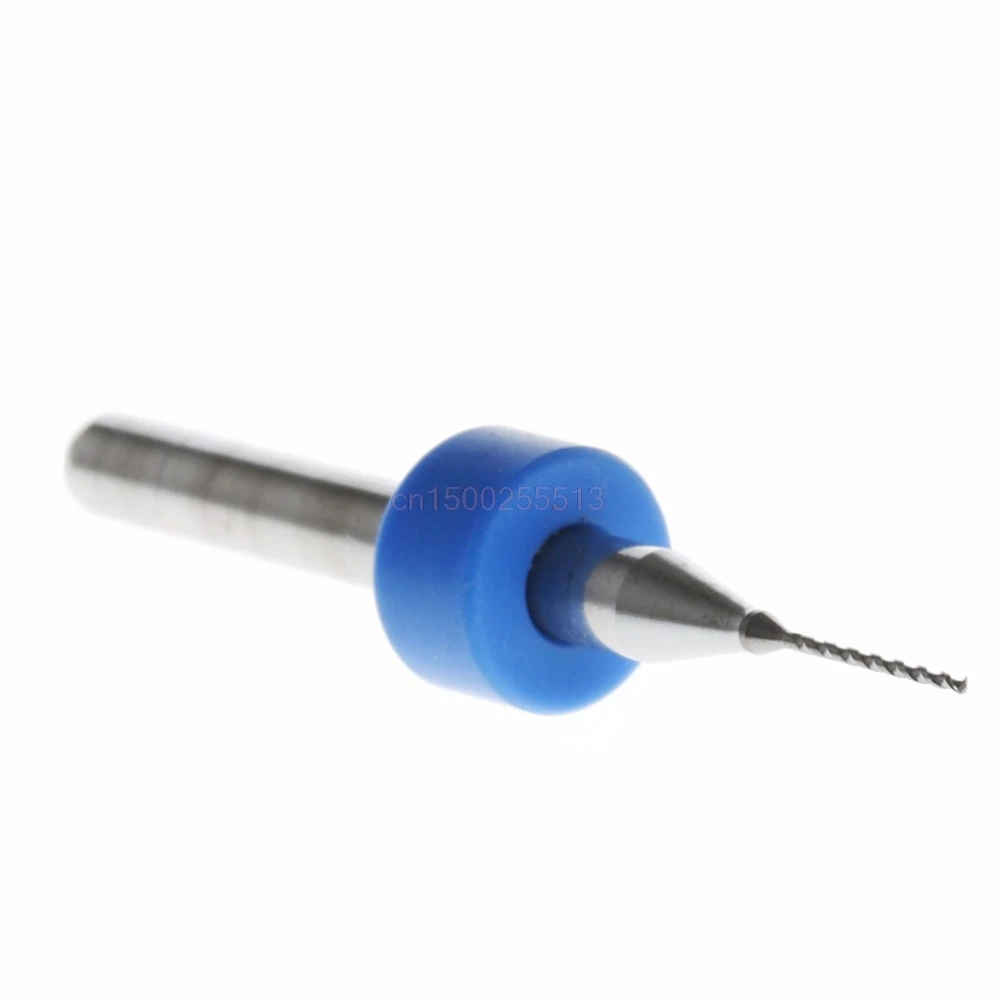 

10Pcs 0.5mm Tip 1/8" Shank Spiral Flute Tungsten Carbide Micro PCB Drill Bit