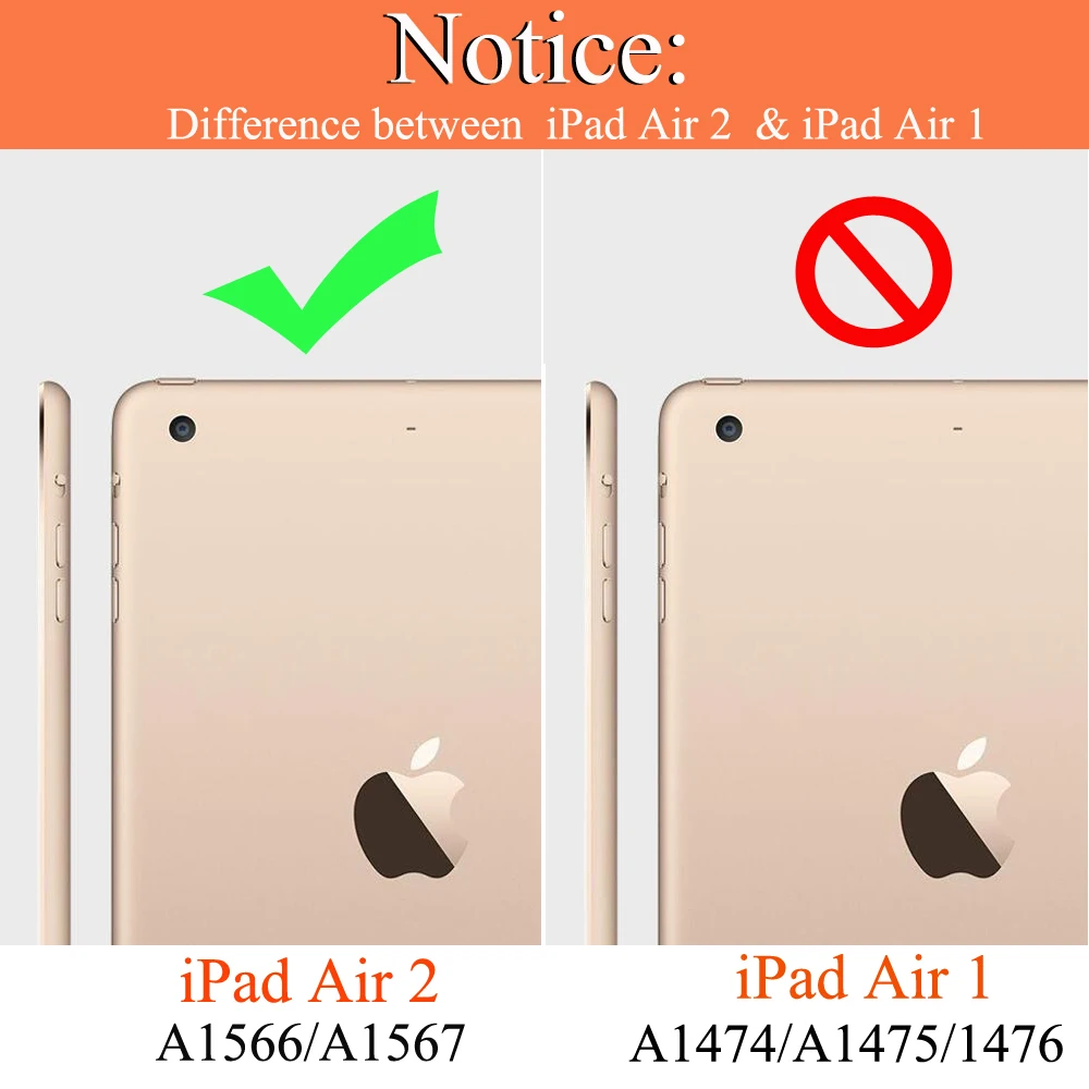 Чехлы для iPad Air 2 силиконовый чехол A1566 A1567 Чехол оригинальный автоматический