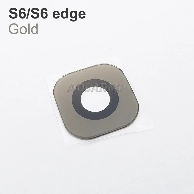 Aocarmo для Samsung Galaxy S6 S6edge Edge G9200 G9250 задняя камера объектив стеклянная крышка с