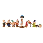 8 шт.лот Принцесса Белоснежка и семь карликов, фигурка, игрушка Q Vesion, модель сказок, куклы, подарок для детей