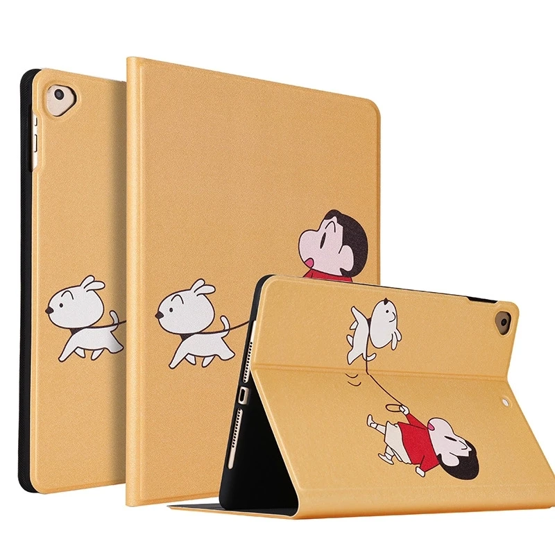 for iPad air1 air2 Мультфильм Стиль флип мягкая задняя крышка из искусственной кожи чехол для iPad 2/3/4 Air Air2 мини подставка чехол для нового iPad 9,7 с автоматическим включением/Sleep(Пробуждение/спящий режим - Цвет: for iPad air1 air2