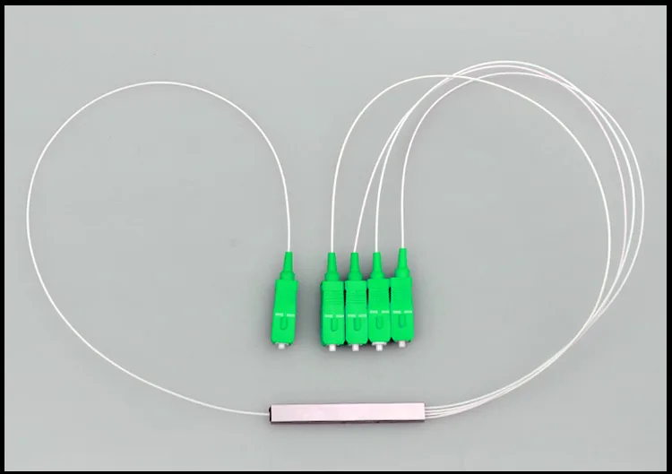 5 шт. волоконно-оптический разделитель plc SC APC 1: 4 мини-стальная трубка Тип 1x4 0,9 мм волокна Opitc сплиттер SC/APC разъем