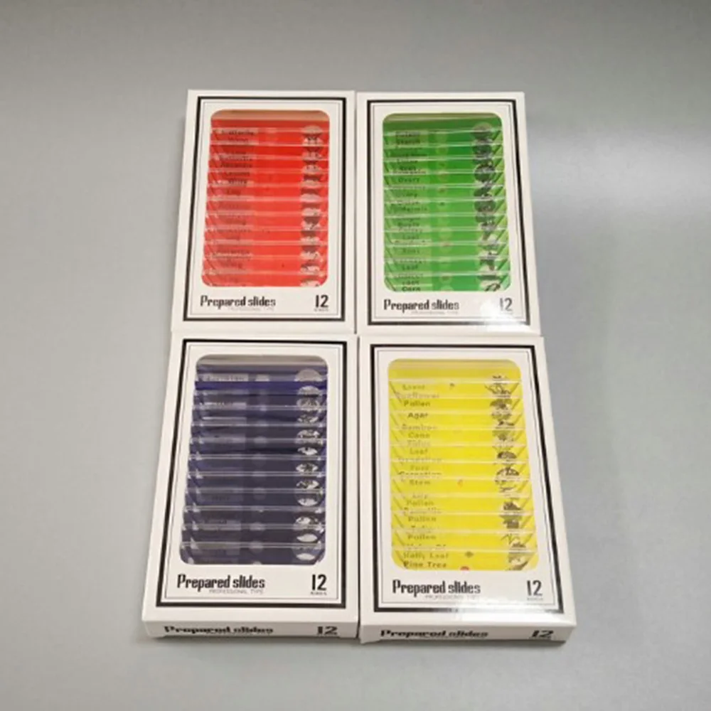 4 кор./лот пластиковые слайды микроскопа биологические образцы слайдов безопасны